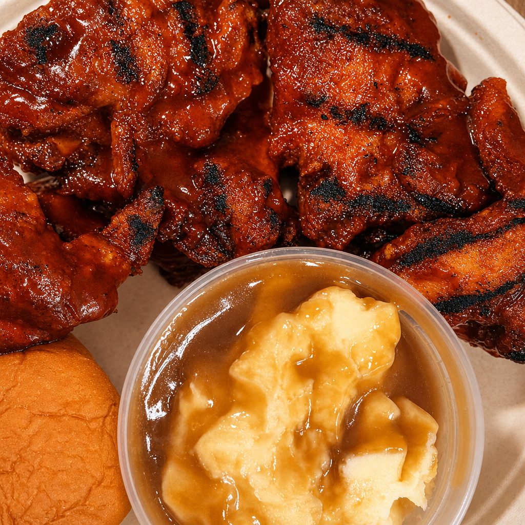 BBQ Chicken Dinner.